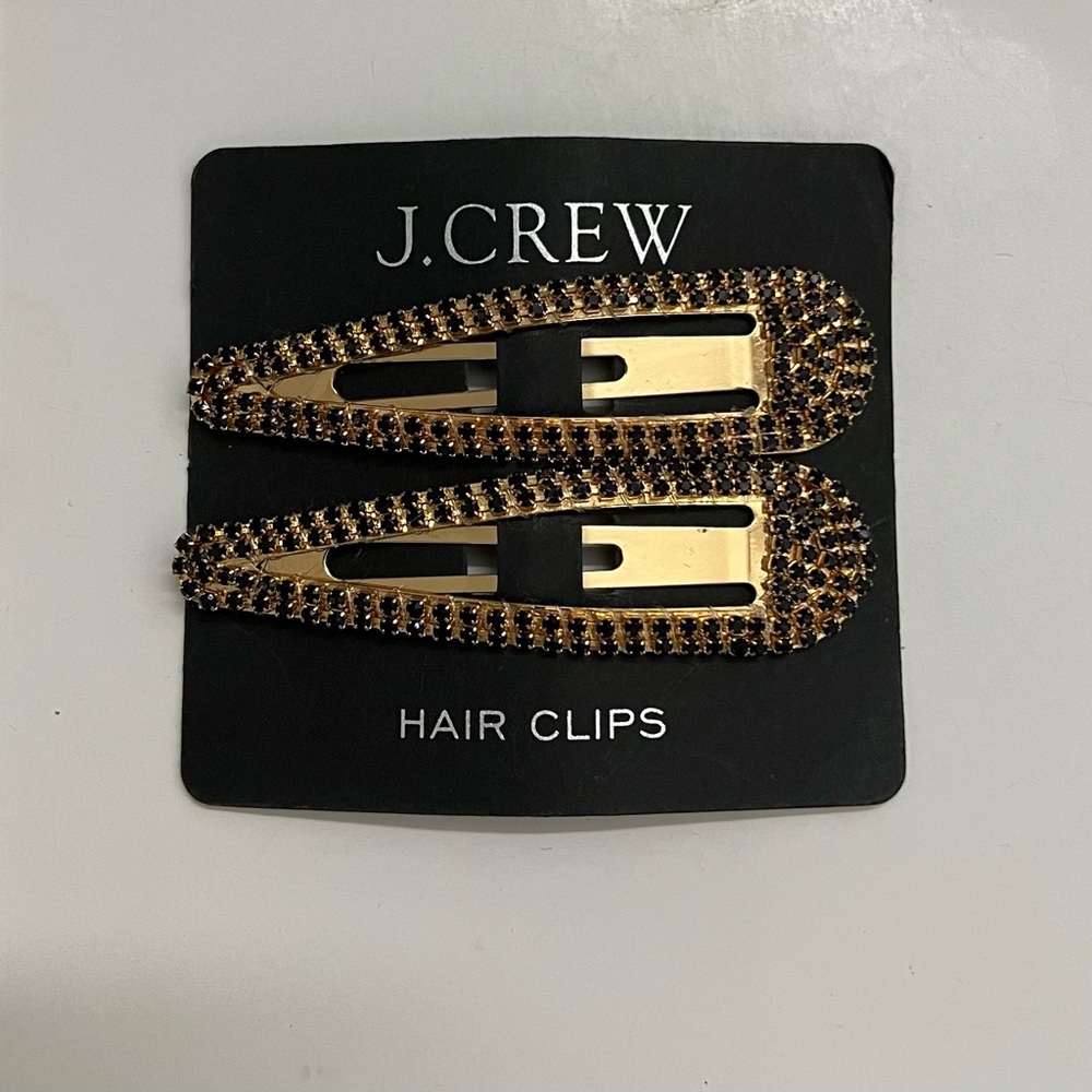 J.Crew Rhinestone hair clips